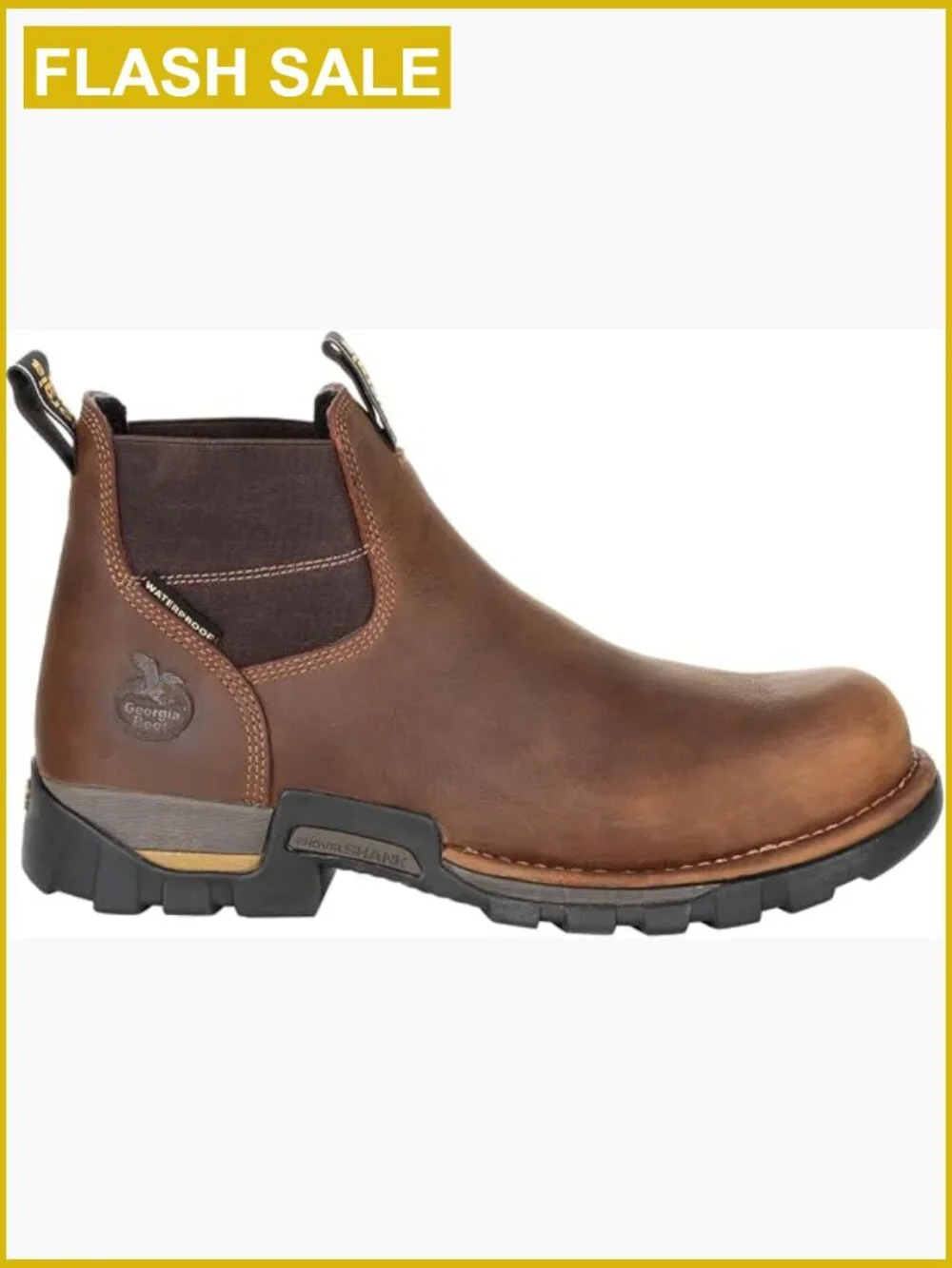 Men's Steel Toe Waterproof Chelsea Work Boot Lightweight Slip-On
